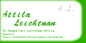 attila leichtman business card